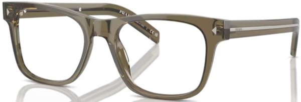 Prada PR A13V Eyeglasses Men's Full Rim Pillow Shape