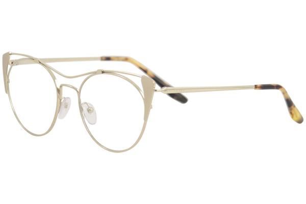 Prada Eyeglasses VPR58V VPR/58/V 331/1O1 Matte Pale Gold Optical Frame 53mm  