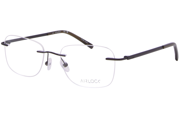  Pure Airlock Brace Titanium Eyeglasses Rimless 