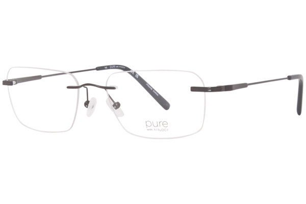  Pure Airlock Caliber Titanium Eyeglasses Rimless 