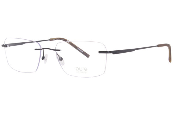  Pure Airlock Refine Eyeglasses Rimless Rectangle Shape 