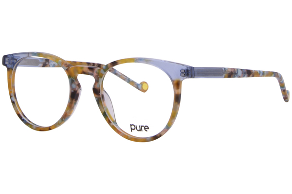  Pure P-6001 Eyeglasses Full Rim Round Shape 