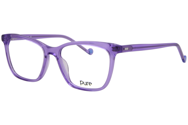  Pure P-6003 Eyeglasses Women's Full Rim Rectangle Shape 