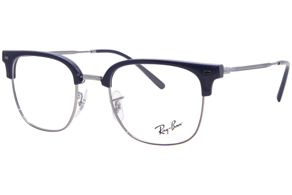  Ray Ban New Clubmaster RX7216 Eyeglasses Semi Rim Square Shape 