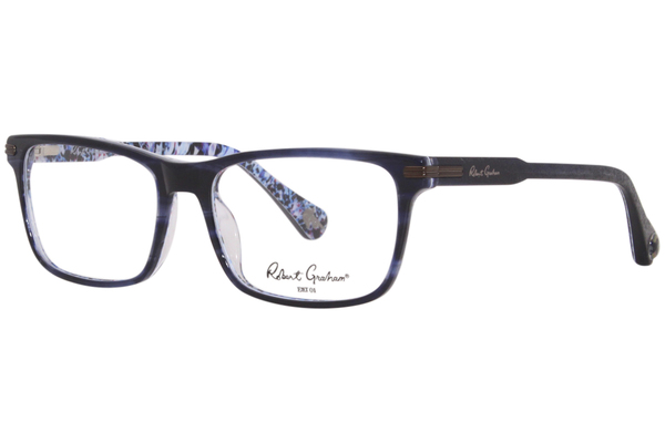  Robert Graham Rogan Eyeglasses Men's Full Rim Rectangle Shape 