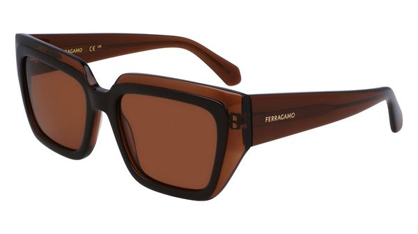  Salvatore Ferragamo SF2002S Sunglasses Women's Square Shape 