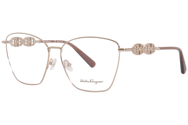  Salvatore Ferragamo SF2217 Eyeglasses Women's Full Rim Cat Eye 