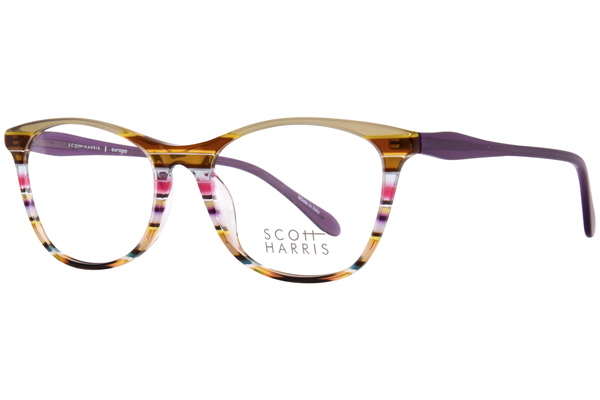 Scott Harris SH-542 Eyeglasses Women's Full Rim Square Shape