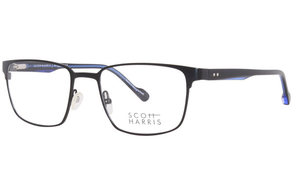  Scott Harris SH-718 Eyeglasses Men's Full Rim Rectangle Shape 