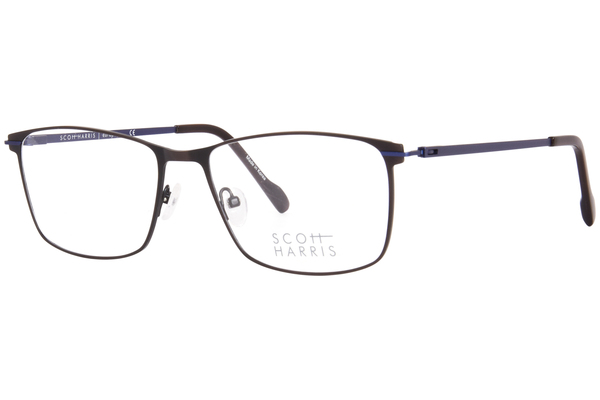  Scott Harris SH-822 Eyeglasses Men's Full Rim Rectangle Shape 