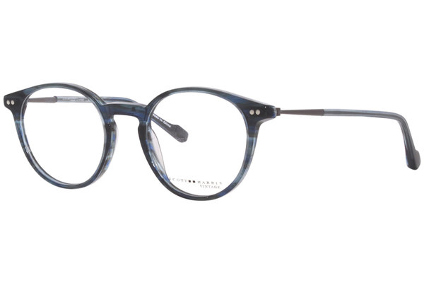 Scott Harris Vintage V-53 Eyeglasses Full Rim Round Shape