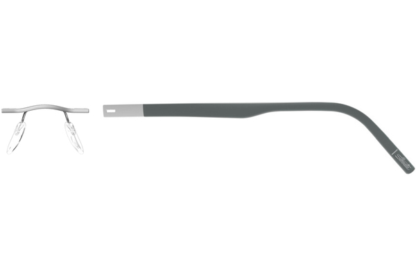  Silhouette Eyeglasses Identity Chassis 5535 Rimless Glasses 