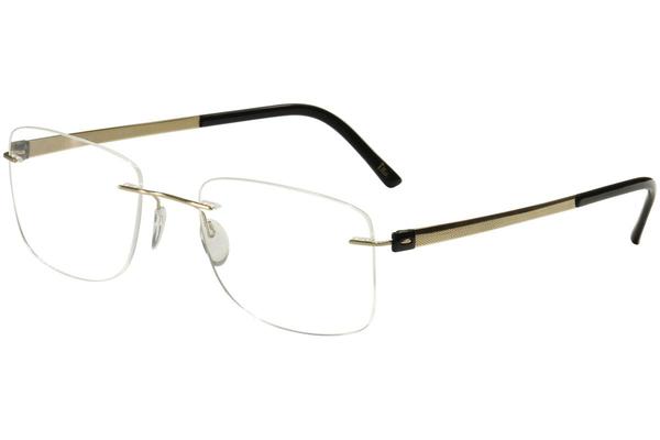  Silhouette Eyeglasses Titan Accent Chassis 5452 Rimless Optical Frame 