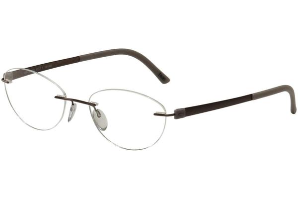  Silhouette Eyeglasses Titan Accent Chassis 5452 Rimless Optical Frame 