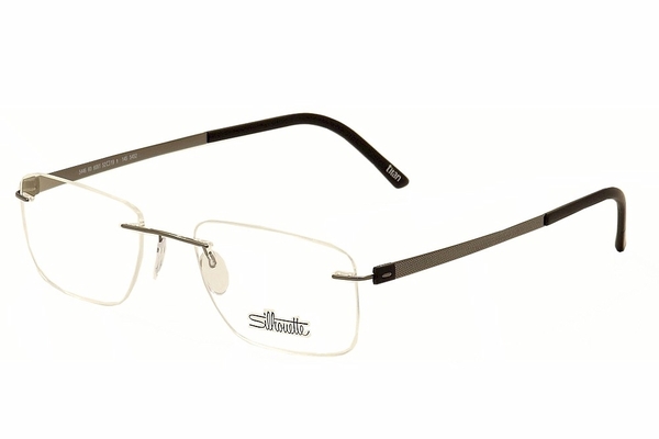  Silhouette Eyeglasses Titan Accent Chassis 5452 Rimless Optical Frame 