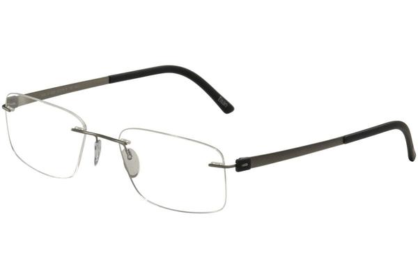  Silhouette Eyeglasses Titan Accent Chassis 5452 Rimless Optical Frame 