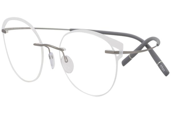  Silhouette Eyeglasses Titan Minimal Art The Icon Accent Rings 5518 Optical Frame 