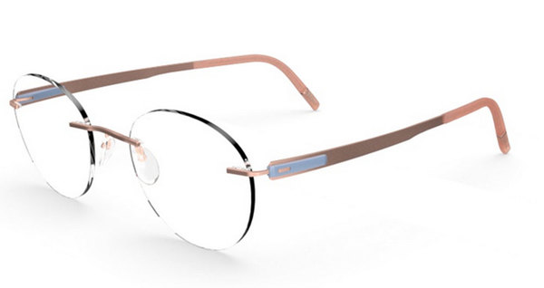  Silhouette Blend Chassis 5555 Eyeglasses Rimless Optical Frame 