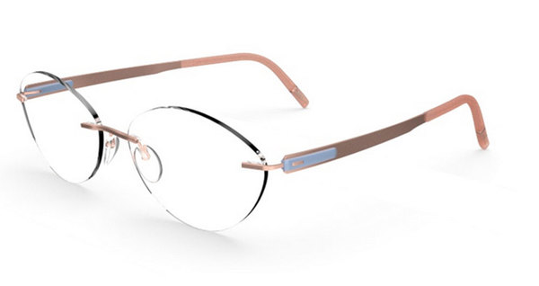  Silhouette Blend Chassis 5555 Eyeglasses Rimless Optical Frame 