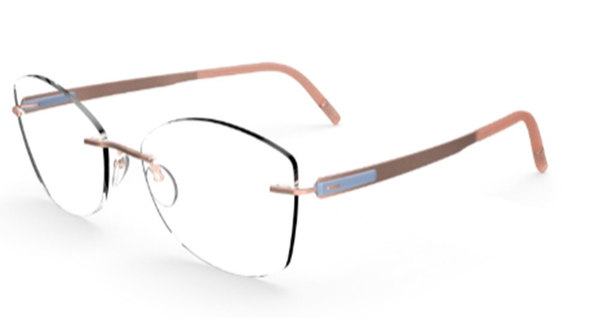  Silhouette Blend Chassis 5555 Eyeglasses Rimless Optical Frame 