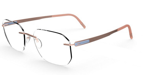  Silhouette Blend Chassis 5555 Eyeglasses Rimless Optical Frame 