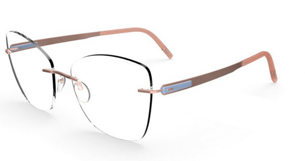  Silhouette Blend Chassis 5555 Eyeglasses Rimless Optical Frame 