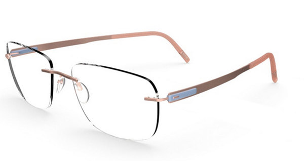  Silhouette Blend Chassis 5555 Eyeglasses Rimless Optical Frame 