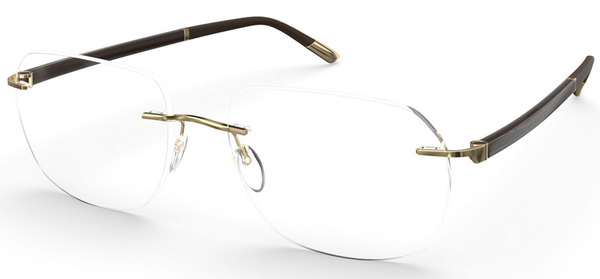 Silhouette SPX+ Hinge C-2 Eyeglasses 23-Carat Gold-Plated Metal