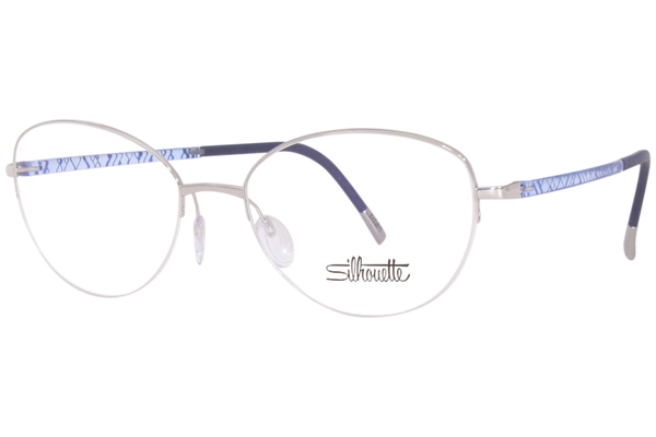 Silhouette Illusion 4560 Eyeglasses Semi Rim Cat Eye