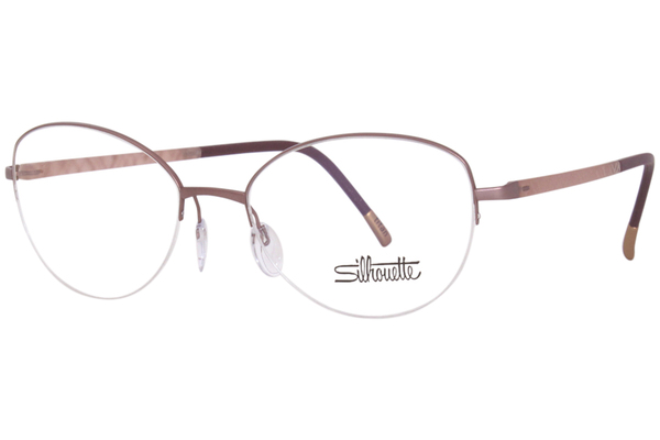  Silhouette Illusion 4560 Eyeglasses Semi Rim Cat Eye 