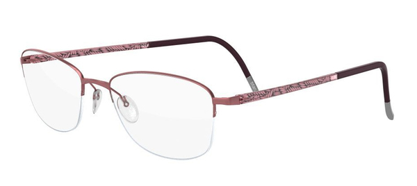 Silhouette Illusion-Nylor 4492 Eyeglasses Women's Semi Rim Square Shape