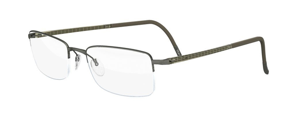 Silhouette Illusion-Nylor 5428 Eyeglasses Semi Rim Rectangle Shape