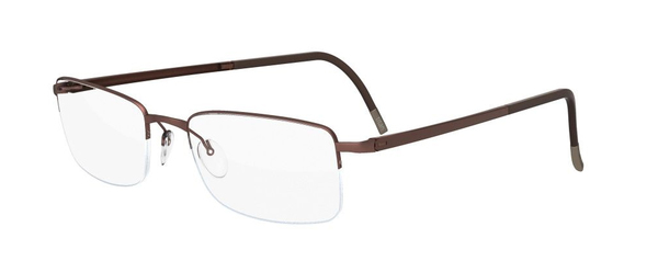 Silhouette Illusion-Nylor 5428 Eyeglasses Semi Rim Rectangle Shape