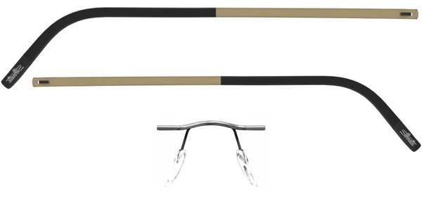  Silhouette The wave 5567 Chassis Rimless Titanium Eyeglasses 