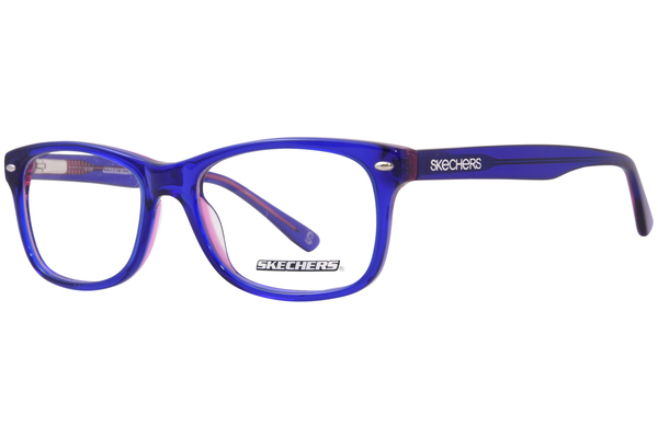 Skechers SE1627 Eyeglasses Youth Kids Full Rim Rectangle Shape