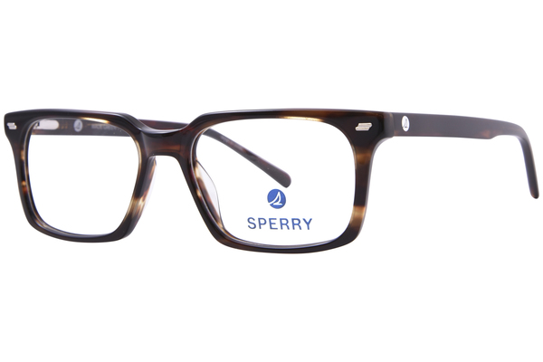 Sperry Slip Knot Eyeglasses Men's Full Rim Rectangle Shape