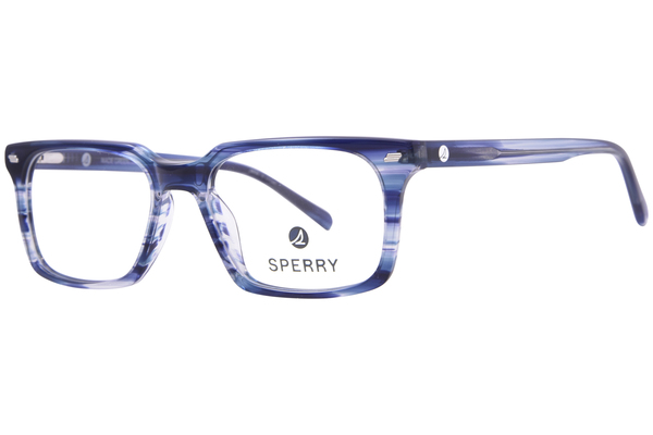 Sperry Slip Knot Eyeglasses Men's Full Rim Rectangle Shape