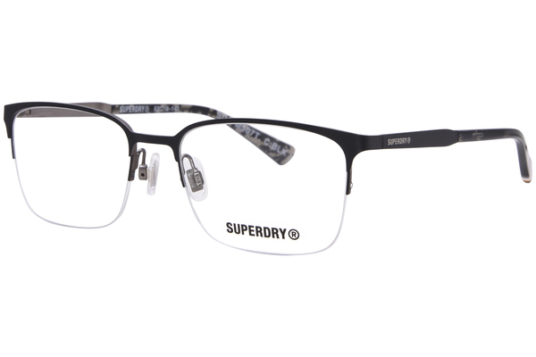  Superdry SDOM507T Eyeglasses Men's Semi Rim Rectangle Shape 