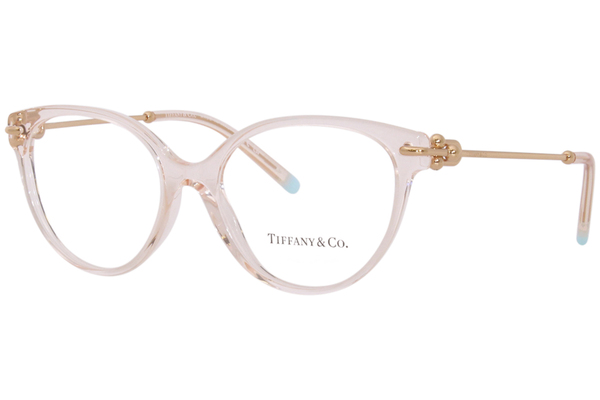 Tiffany & Co. TF2217 8278 Eyeglasses Women's Crystal Nude/Rose Gold Full  Rim 53-17-140