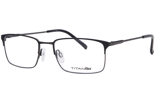 TitanFlex M1004 Eyeglasses Men's Full Rim Rectangle Shape