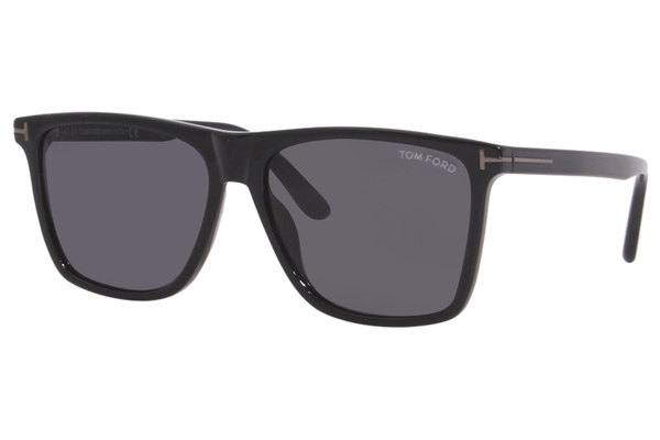 Tom Ford Sunglasses Men's Fletcher TF832-N 01A Shiny Black/Smoke 57-15 ...