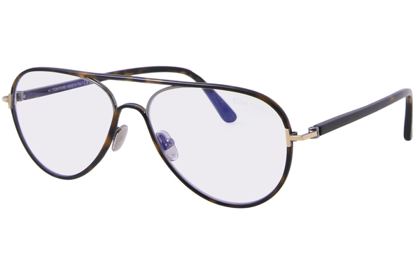  Tom Ford FT5897-B Eyeglasses Men's Full Rim Pilot 