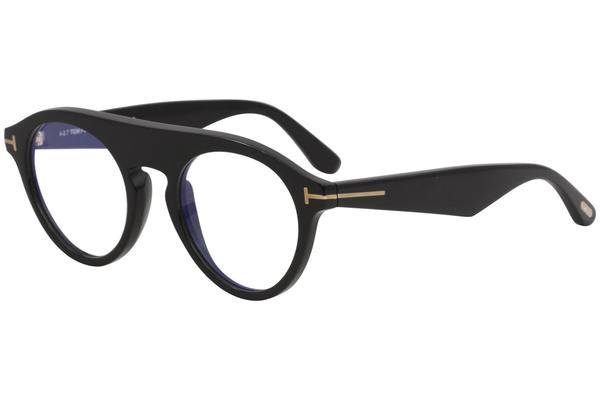 Tom Ford Men's Christopher-02 TF633 TF/633 001 Shiny Black Optical Frame  49mm 