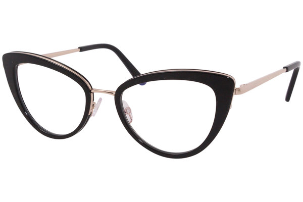  Tom Ford TF5580-B Eyeglasses Women's Full Rim Cat Eye Optical Frame 