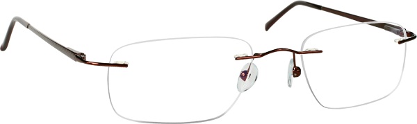 Tuscany Men's Journey Eyeglasses SLB Rimless Optical Frame