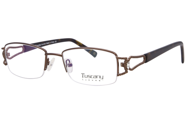  Tuscany Women's Eyeglasses 493 Half Rim Optical Frame 