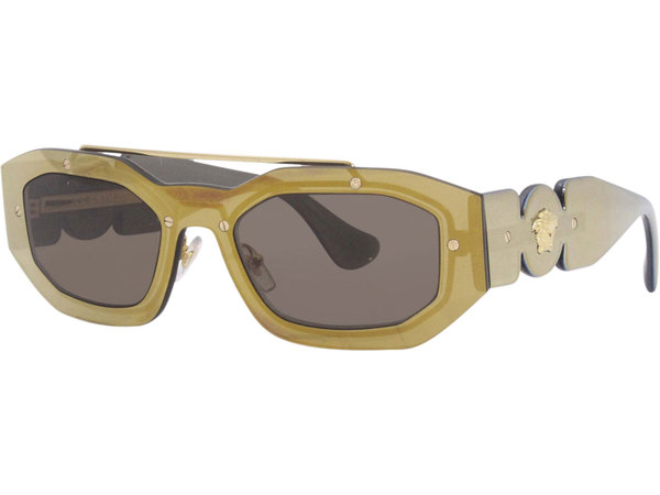  Versace 2235 Sunglasses Rectangular Medusa Logo 