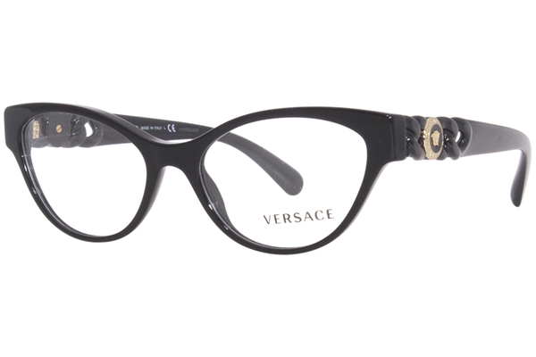  Versace 3305 Eyeglasses Women's Full Rim Cat Eye 