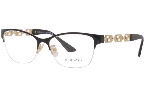  Versace VE1270 Eyeglasses Women's Semi Rim Optical Frame 