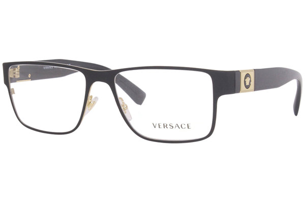 Versace Eyeglasses Men s VE1274 1436 Matte Black Gold 55 17 140mm EyeSpecs